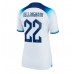 Tanie Strój piłkarski Anglia Jude Bellingham #22 Koszulka Podstawowej dla damskie MŚ 2022 Krótkie Rękawy